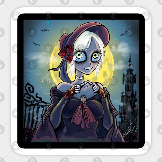 The Doll Bloodborne Sticker by Inkhov